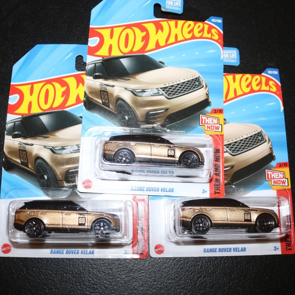 Hot Wheels Range Rover Velar lot of 3 brand new "F and "E cases